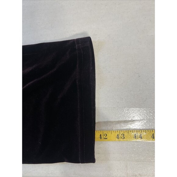 Coldwater Creek Womens Velvet Stretch Pants Purple Large - Picture 5 of 8